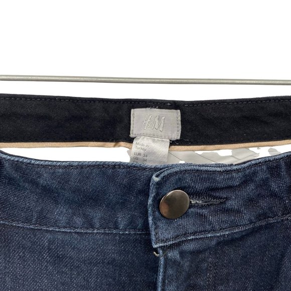 H&M JEANS NAVY WOMENS SIZE 34 - Picture 5 of 6